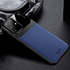 Custodia Silicone Morbida In Pelle Cover FL1 per Samsung Galaxy M60s Blu
