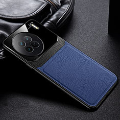 Custodia Silicone Morbida In Pelle Cover FL1 per Vivo X90 5G Blu