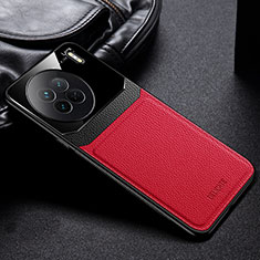 Custodia Silicone Morbida In Pelle Cover FL1 per Vivo X90 5G Rosso