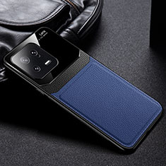 Custodia Silicone Morbida In Pelle Cover FL1 per Xiaomi Mi 13 5G Blu