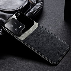 Custodia Silicone Morbida In Pelle Cover FL1 per Xiaomi Mi 13 5G Nero