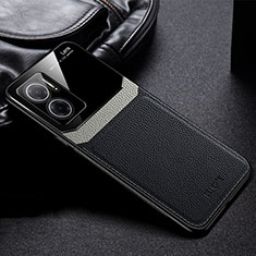 Custodia Silicone Morbida In Pelle Cover FL1 per Xiaomi Redmi 10 5G Nero