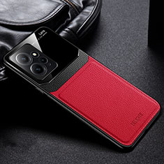 Custodia Silicone Morbida In Pelle Cover FL1 per Xiaomi Redmi 12 4G Rosso