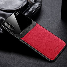 Custodia Silicone Morbida In Pelle Cover FL1 per Xiaomi Redmi 9A Rosso