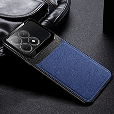 Custodia Silicone Morbida In Pelle Cover FL1 per Xiaomi Redmi K70E 5G Blu