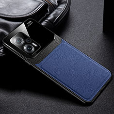 Custodia Silicone Morbida In Pelle Cover FL1 per Xiaomi Redmi Note 11T Pro+ Plus 5G Blu