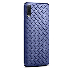 Custodia Silicone Morbida In Pelle Cover H01 per Xiaomi Mi A3 Blu