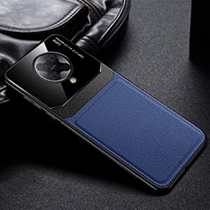 Custodia Silicone Morbida In Pelle Cover H01 per Xiaomi Redmi K30 Pro Zoom Blu