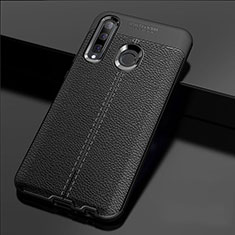 Custodia Silicone Morbida In Pelle Cover H02 per Huawei Honor 20 Lite Nero