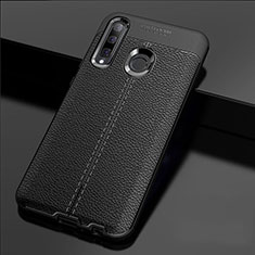 Custodia Silicone Morbida In Pelle Cover H02 per Huawei Honor 20E Nero