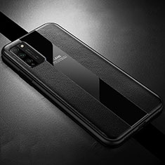Custodia Silicone Morbida In Pelle Cover H02 per Huawei Honor 30 Lite 5G Nero