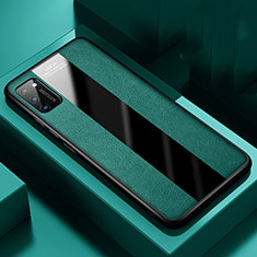 Custodia Silicone Morbida In Pelle Cover H02 per Huawei Honor V30 Pro 5G Verde