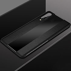 Custodia Silicone Morbida In Pelle Cover H02 per Xiaomi Mi A3 Nero