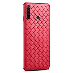Custodia Silicone Morbida In Pelle Cover H02 per Xiaomi Redmi Note 8 Rosso