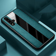 Custodia Silicone Morbida In Pelle Cover H03 per Huawei Honor 20S Verde