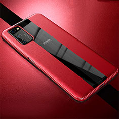 Custodia Silicone Morbida In Pelle Cover H03 per Huawei Honor V30 Pro 5G Rosso