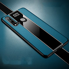 Custodia Silicone Morbida In Pelle Cover H03 per Huawei Nova 5i Blu