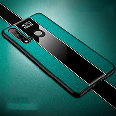 Custodia Silicone Morbida In Pelle Cover H03 per Huawei Nova 5i Verde