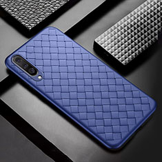 Custodia Silicone Morbida In Pelle Cover H03 per Samsung Galaxy A70S Blu