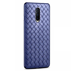 Custodia Silicone Morbida In Pelle Cover H04 per Oppo RX17 Pro Blu