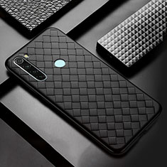 Custodia Silicone Morbida In Pelle Cover H04 per Xiaomi Redmi Note 8 Nero