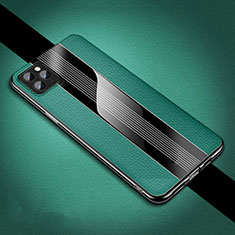 Custodia Silicone Morbida In Pelle Cover H05 per Apple iPhone 11 Pro Max Verde