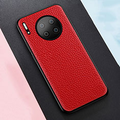 Custodia Silicone Morbida In Pelle Cover H05 per Huawei Mate 30 Pro Rosso