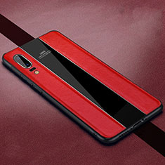 Custodia Silicone Morbida In Pelle Cover H05 per Huawei P20 Rosso