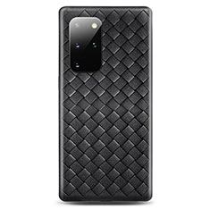 Custodia Silicone Morbida In Pelle Cover H05 per Samsung Galaxy S20 Plus 5G Nero