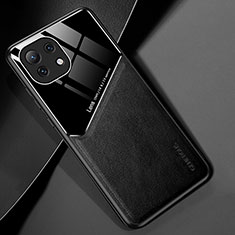 Custodia Silicone Morbida In Pelle Cover H05 per Xiaomi Mi 11 Lite 4G Nero