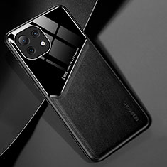 Custodia Silicone Morbida In Pelle Cover H05 per Xiaomi Mi 11 Lite 5G Nero
