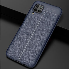 Custodia Silicone Morbida In Pelle Cover H06 per Huawei Nova 7i Blu