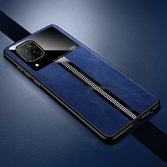 Custodia Silicone Morbida In Pelle Cover L01 per Huawei Nova 6 SE Blu