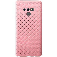 Custodia Silicone Morbida In Pelle Cover L01 per Samsung Galaxy Note 9 Oro Rosa