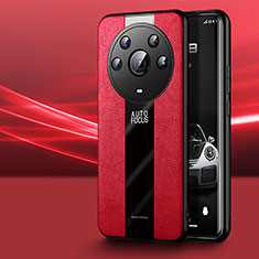 Custodia Silicone Morbida In Pelle Cover PB1 per Huawei Honor Magic3 Pro 5G Rosso