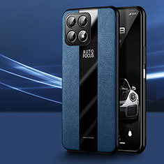 Custodia Silicone Morbida In Pelle Cover PB1 per Huawei Honor X30i Blu