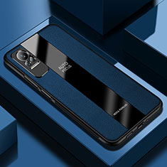 Custodia Silicone Morbida In Pelle Cover PB1 per Xiaomi Civi 5G Blu