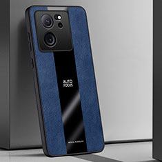 Custodia Silicone Morbida In Pelle Cover PB1 per Xiaomi Mi 13T 5G Blu