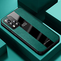 Custodia Silicone Morbida In Pelle Cover PB1 per Xiaomi Poco X4 NFC Verde