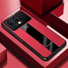 Custodia Silicone Morbida In Pelle Cover PB1 per Xiaomi Redmi K70E 5G Rosso
