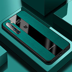 Custodia Silicone Morbida In Pelle Cover PB1 per Xiaomi Redmi Note 8 (2021) Verde
