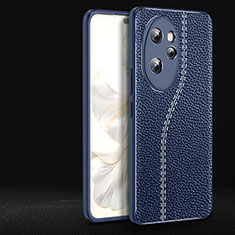 Custodia Silicone Morbida In Pelle Cover per Huawei Honor 100 Pro 5G Blu
