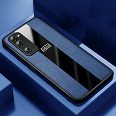 Custodia Silicone Morbida In Pelle Cover per Huawei Honor 30 Lite 5G Blu