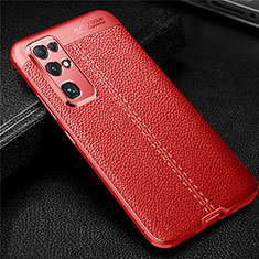 Custodia Silicone Morbida In Pelle Cover per Huawei Honor 30 Rosso