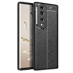 Custodia Silicone Morbida In Pelle Cover per Huawei Honor 70 Pro+ Plus 5G Nero