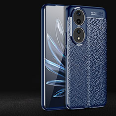 Custodia Silicone Morbida In Pelle Cover per Huawei Honor 90 5G Blu