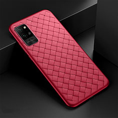 Custodia Silicone Morbida In Pelle Cover per Huawei Honor Play4 Pro 5G Rosso