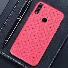 Custodia Silicone Morbida In Pelle Cover per Huawei Honor V10 Lite Rosso