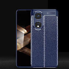 Custodia Silicone Morbida In Pelle Cover per Huawei Honor X5 Plus Blu