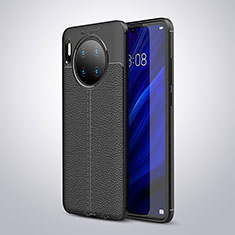 Custodia Silicone Morbida In Pelle Cover per Huawei Mate 30 Pro 5G Nero